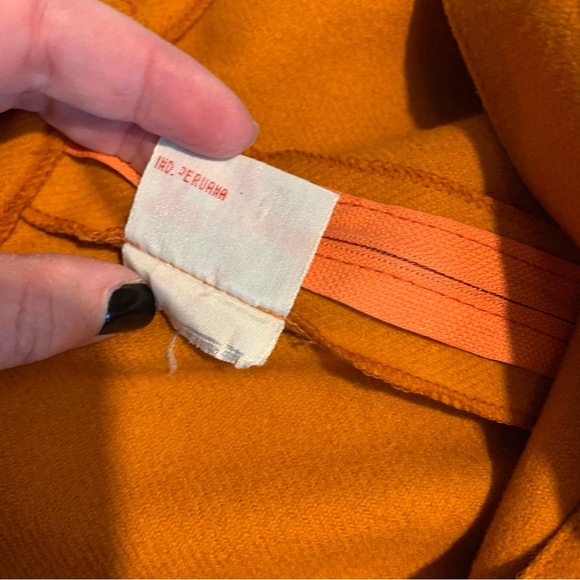 Vintage Jonathan Logan Orange Wool Skirt L - Picture 6 of 7